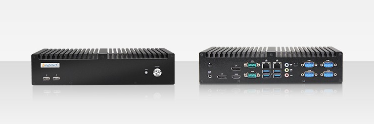 這款東田酷睿6代天津工控機【DTB-3042-Q170】上方面板是整一塊的散熱孔，在高性能運行的同時兼顧散熱。