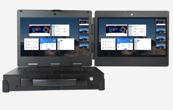 內蒙古國產15.6英寸上翻雙屏加固便攜機推薦