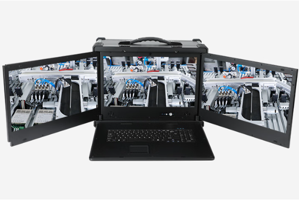北京兆芯加固便攜機(jī)，17.3寸三屏賦能工業(yè)移動(dòng)辦公