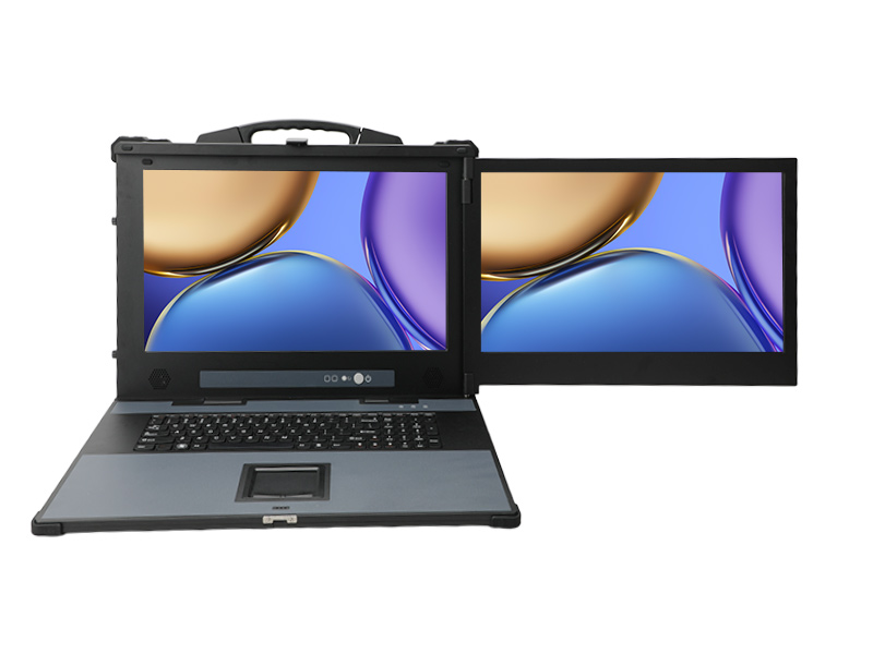 國產雙屏加固便攜機-機房調試自主可控便攜機|DTG-1427ZD-MKX7KMB